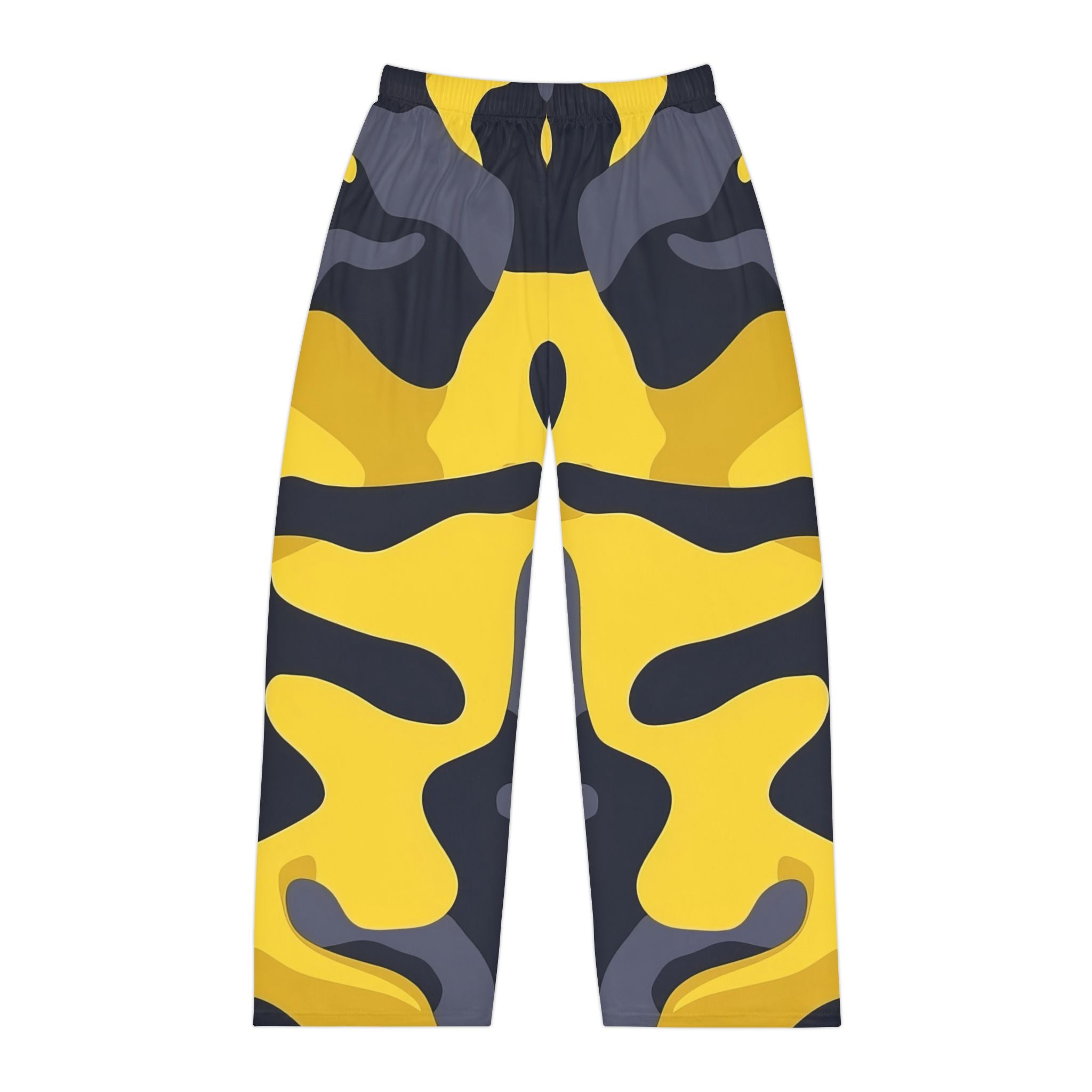 Men's Pajama Pants - Stylish Yellow Camo Lounge Wear for Comfort and Relaxation