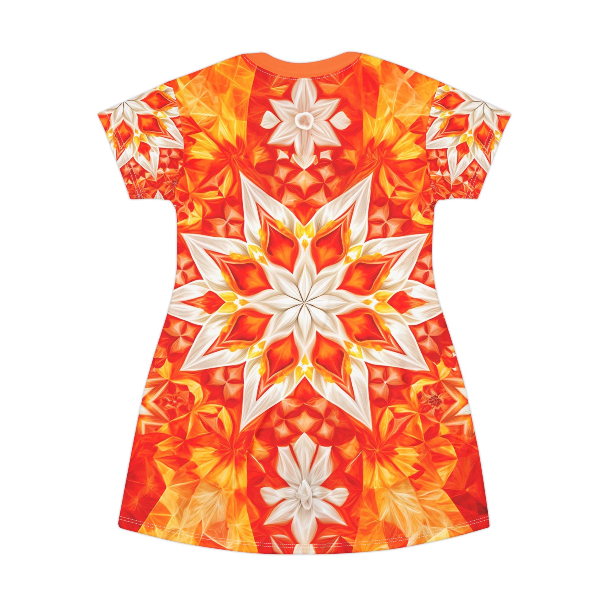 Vibrant Floral T-Shirt Dress for Summer Days