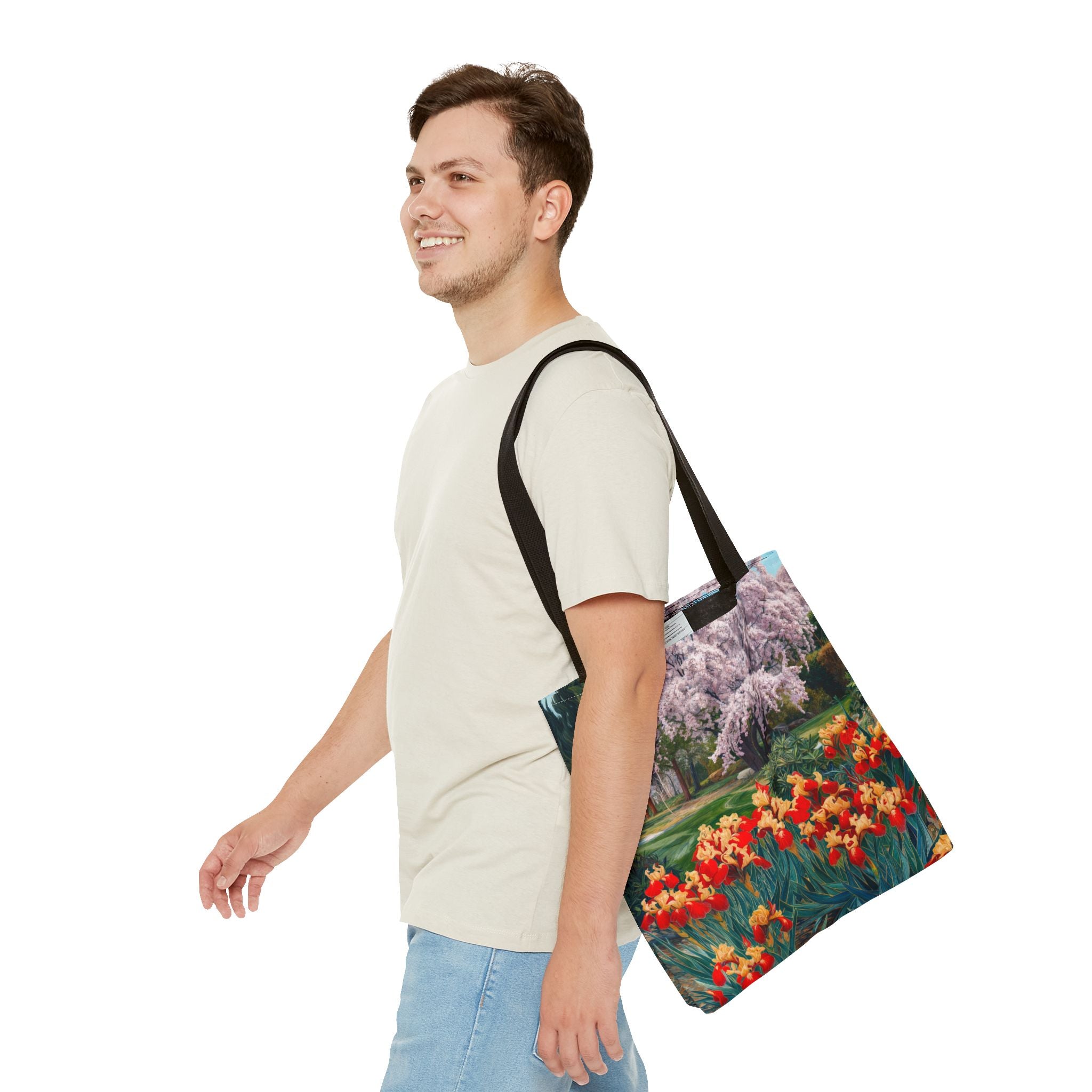 Nature-Inspired Floral Tote Bag - Perfect for Spring Celebrations