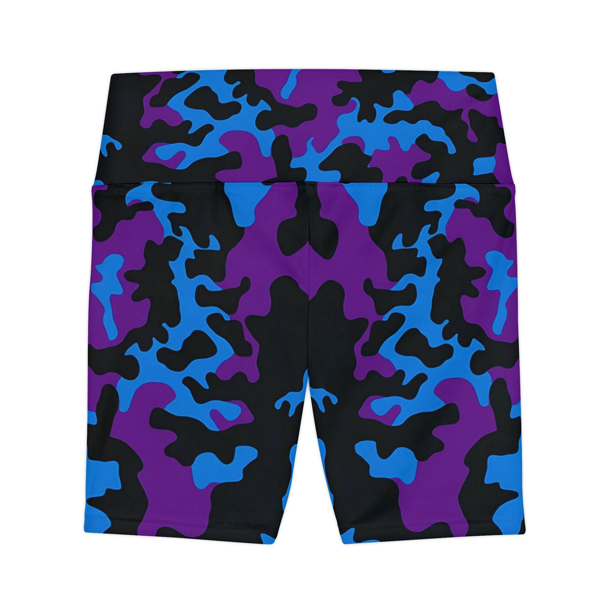 Vibrant Camo Women's Workout Shorts - High-Performance Activewear for Fitness Enthusiasts