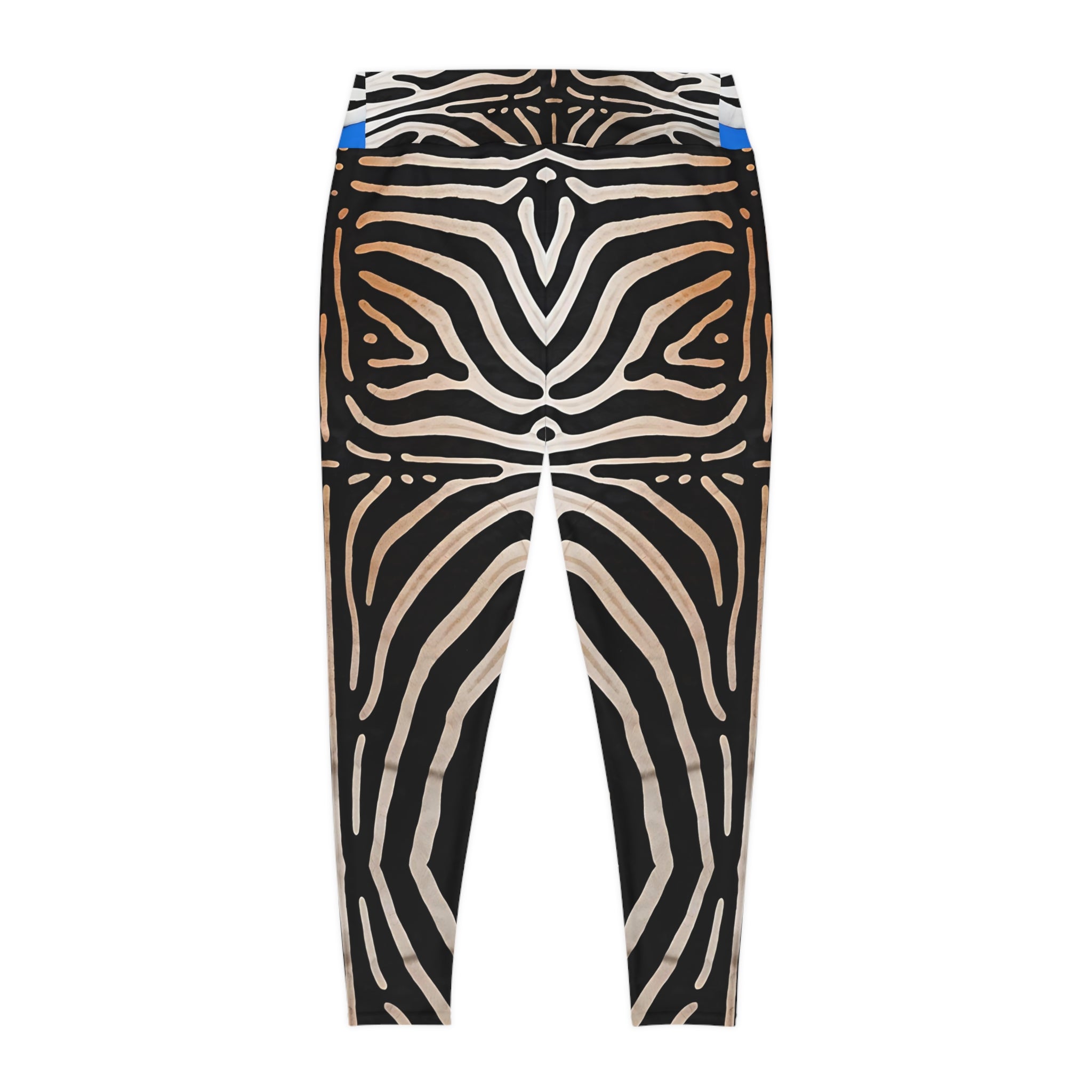 Abstract Zebra Plus Size Leggings - Stylish & Comfortable Athletic Wear