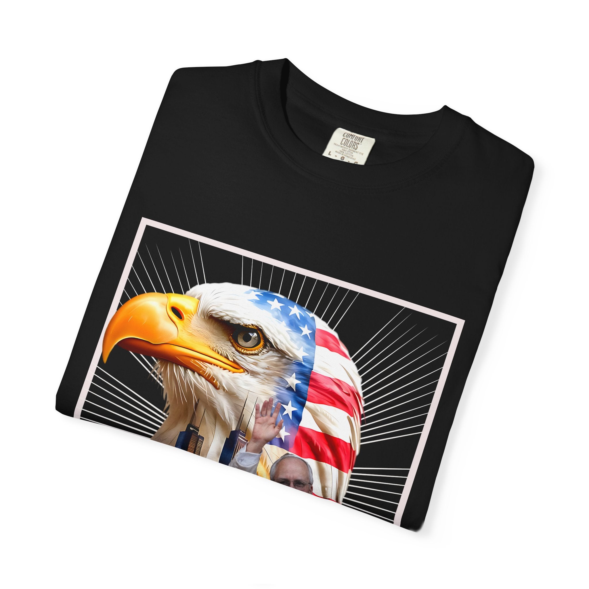 Patriotic Eagle Graphic Unisex T-Shirt - Chicago 2025 - Angel Body