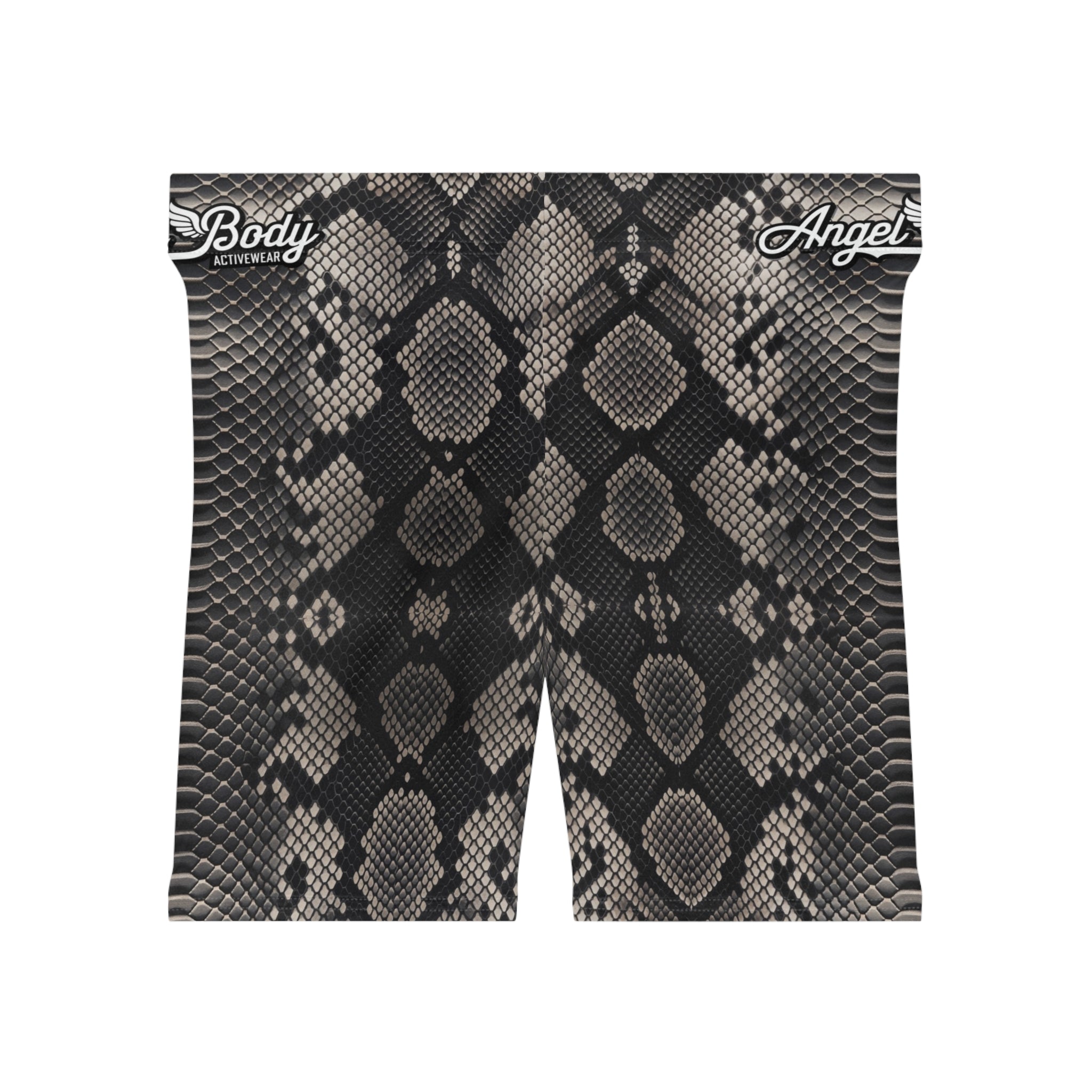 Women's Snake Print Biker Shorts | Stylish & Comfortable Activewear