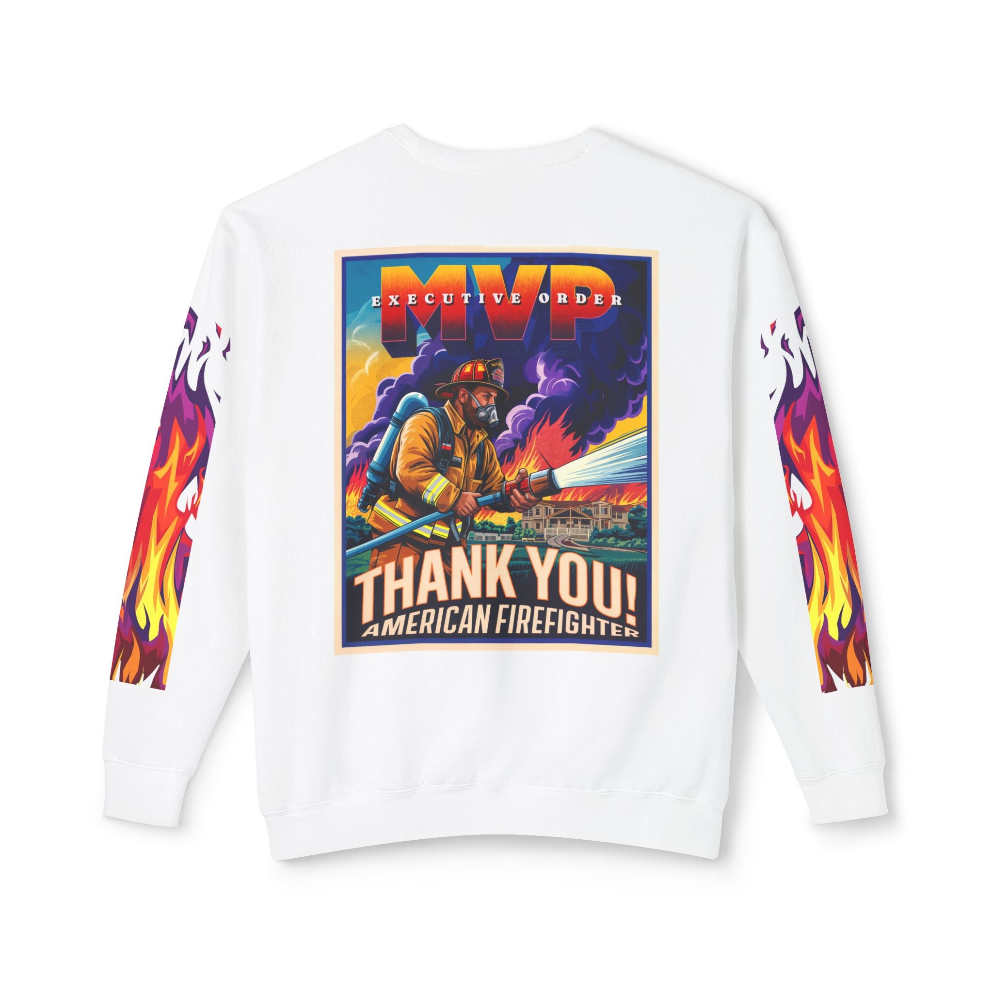 Unisex Crewneck Sweatshirt - Thank You American Firefighter