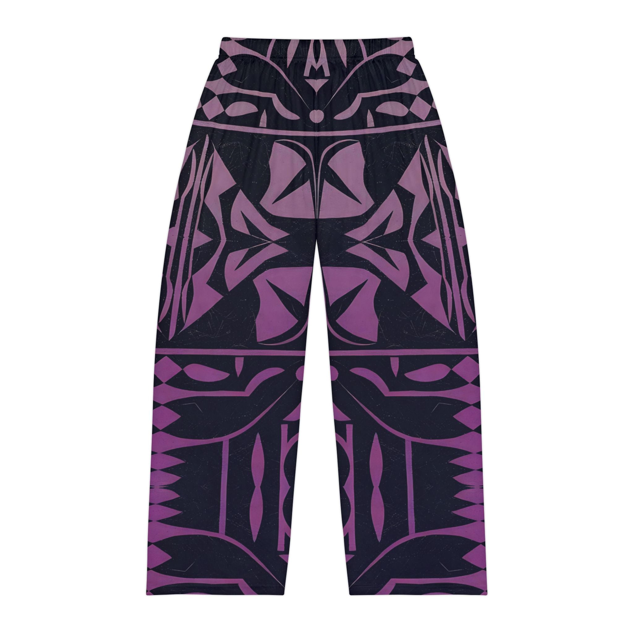 Men's Pajama Pants with Unique Geometric Design - Comfortable Loungewear for Relaxation and Sleep