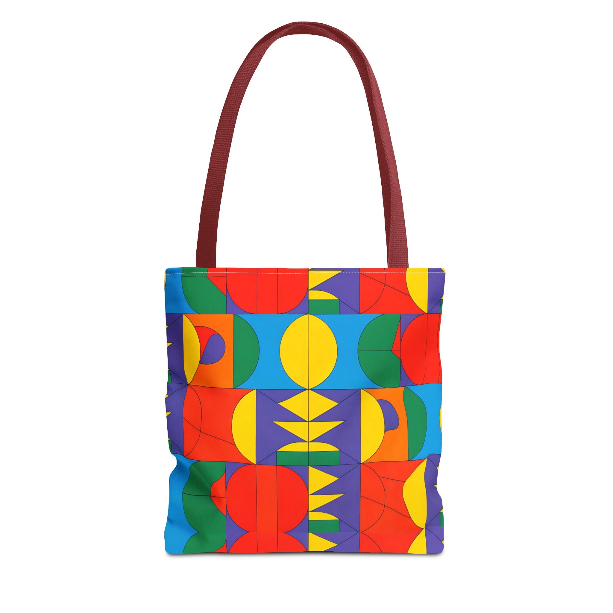 Colorful Geometric Tote Bag - Bold Patterns for Everyday Use