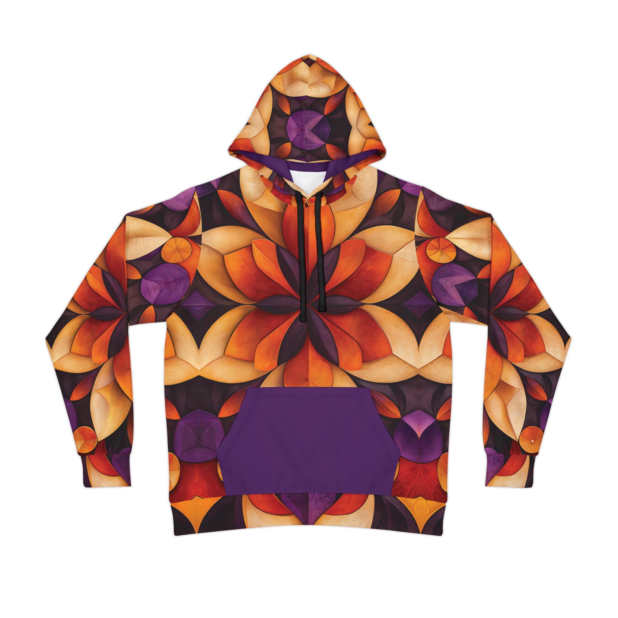 Abstract Art Floral Athletic Hoodie