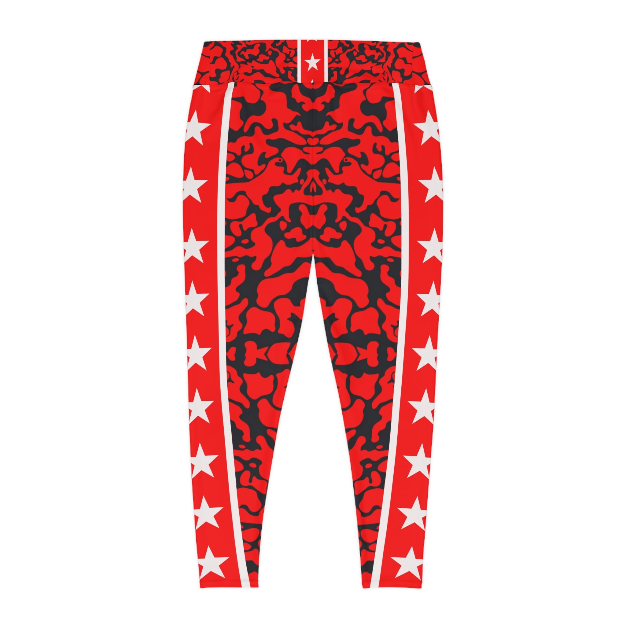 Woman Bold Plus Size Leggings with Star Pattern | Comfortable Fitness and Lounge Wear