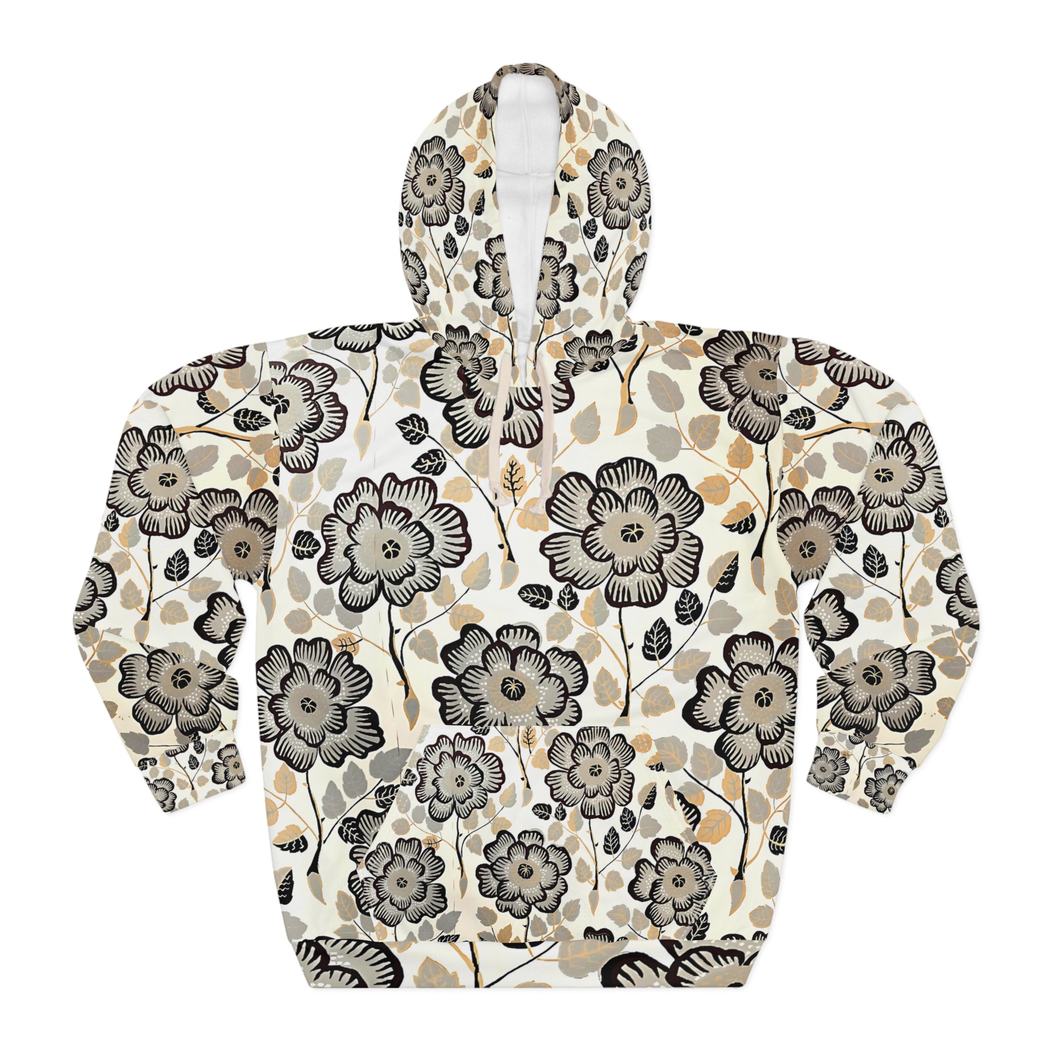 Pastel Flower Print Hoodie