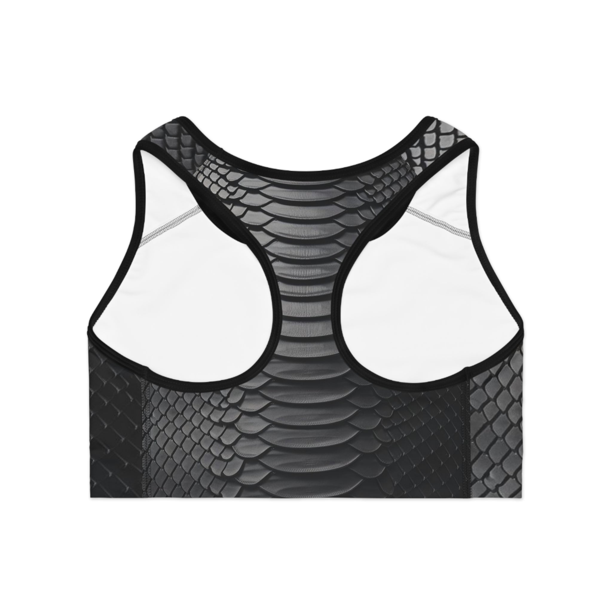 Elegant Snake Skin Sports Bra | Activewear for Fitness Lovers