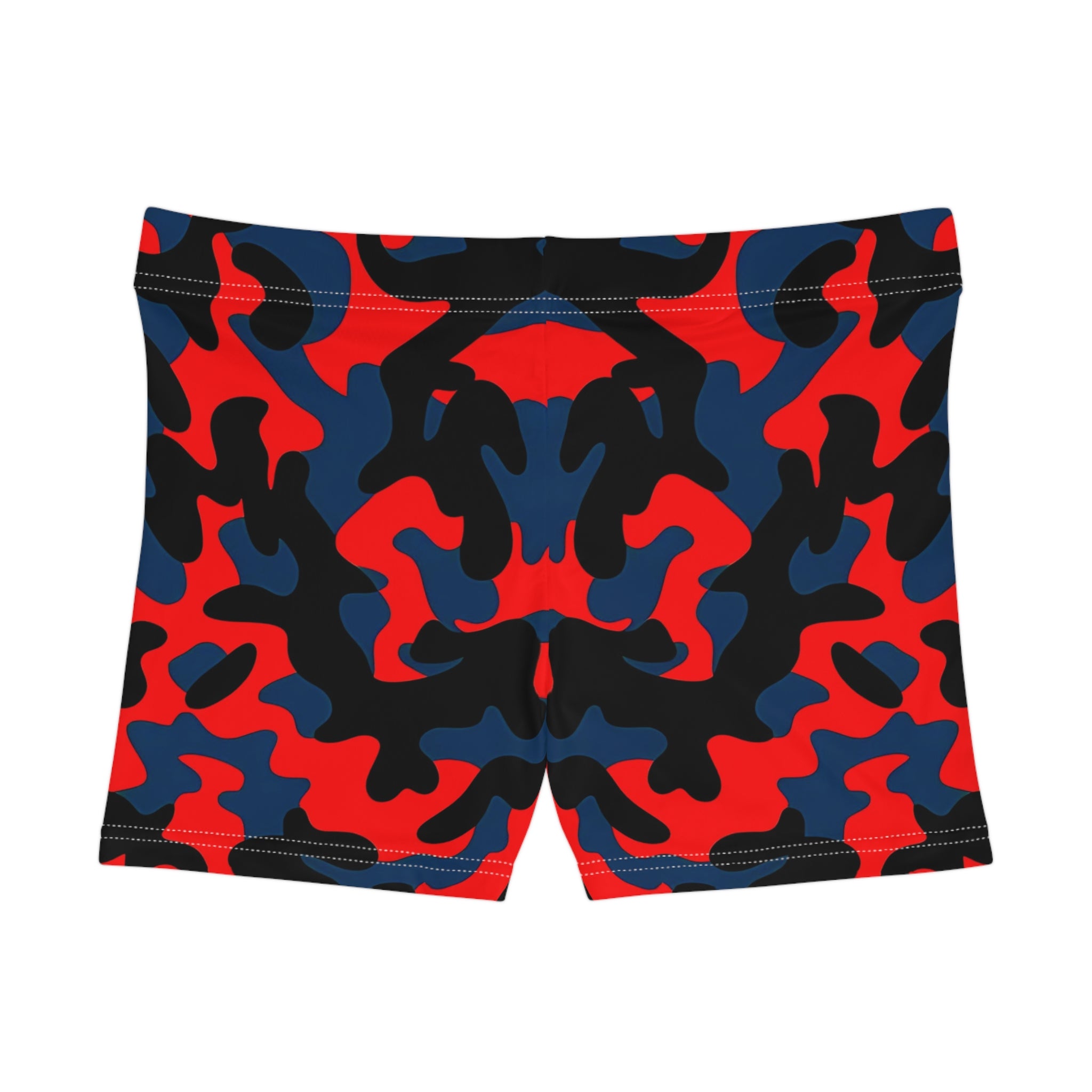 Women’s Camo Print Shorts - Vibrant Activewear for Summer Fun