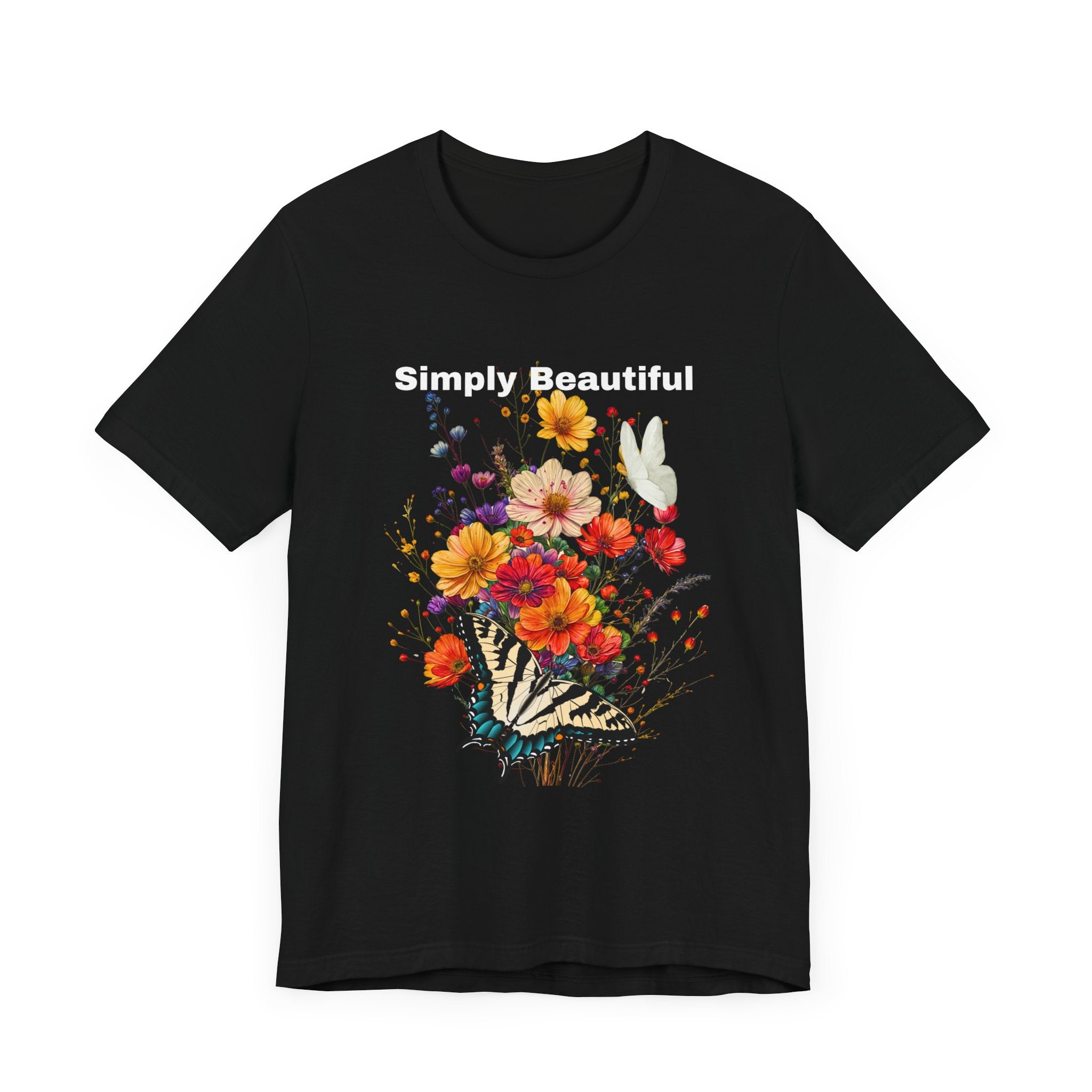 Unisex Jersey Short Sleeve Tee That Says Simply Beautiful