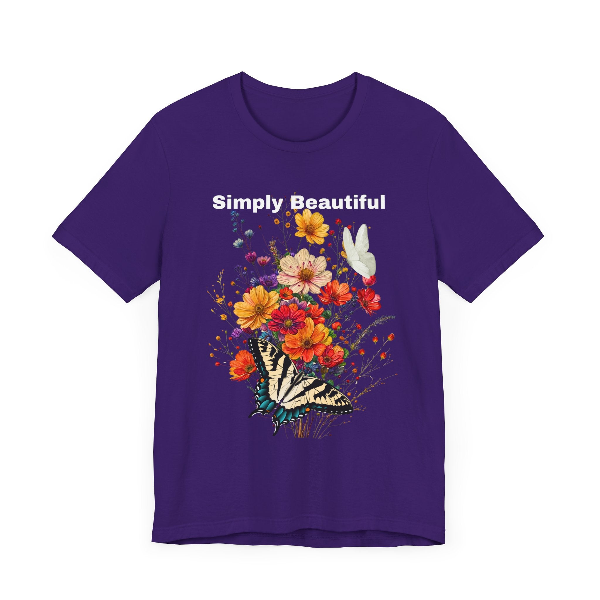 Unisex Jersey Short Sleeve Tee That Says Simply Beautiful