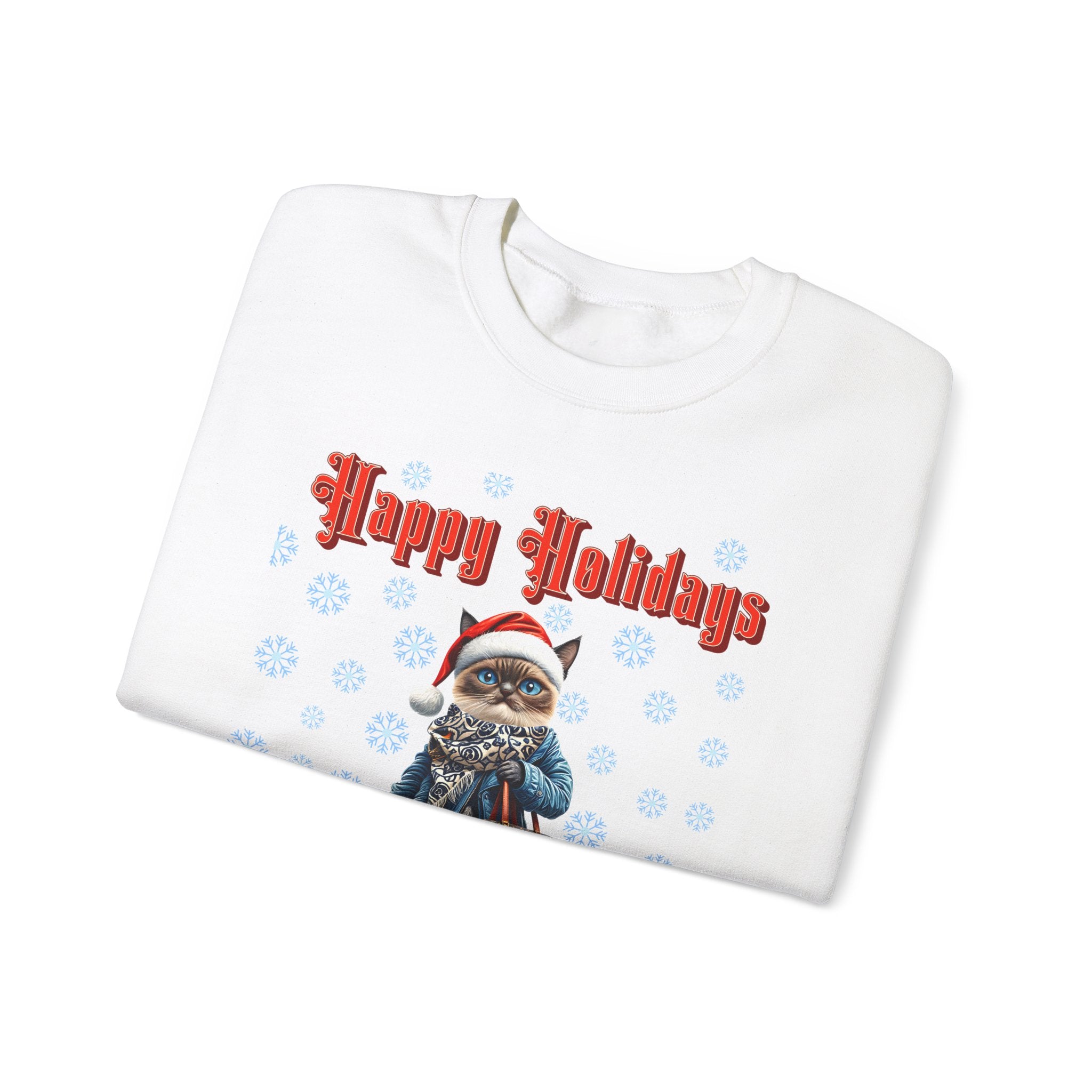 Holiday Cat Crewneck Sweatshirt