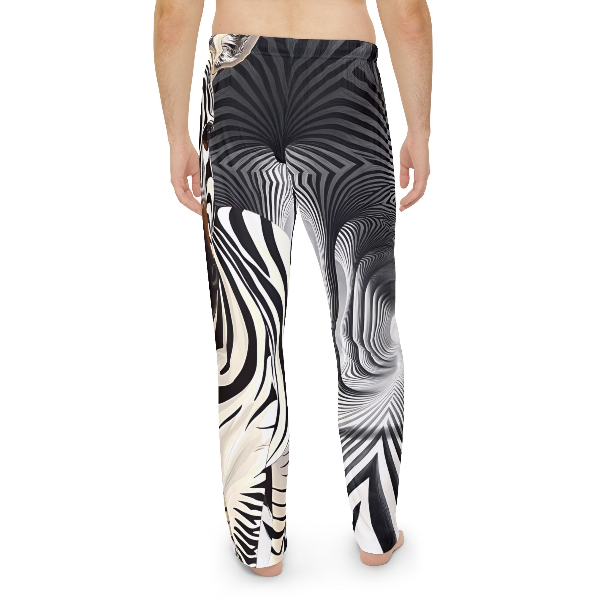 Trendy Zebra Pattern Men's Pajama Pants – Stylish Comfort for Relaxation