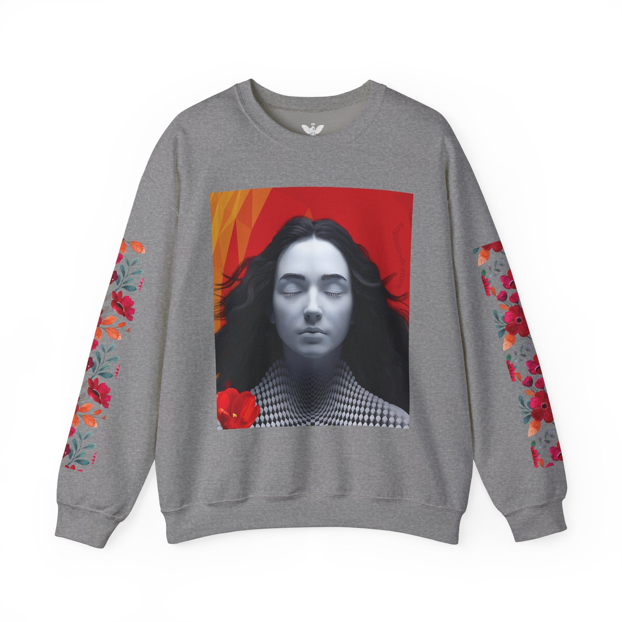 Abstract Art & Floral Sweatshirt