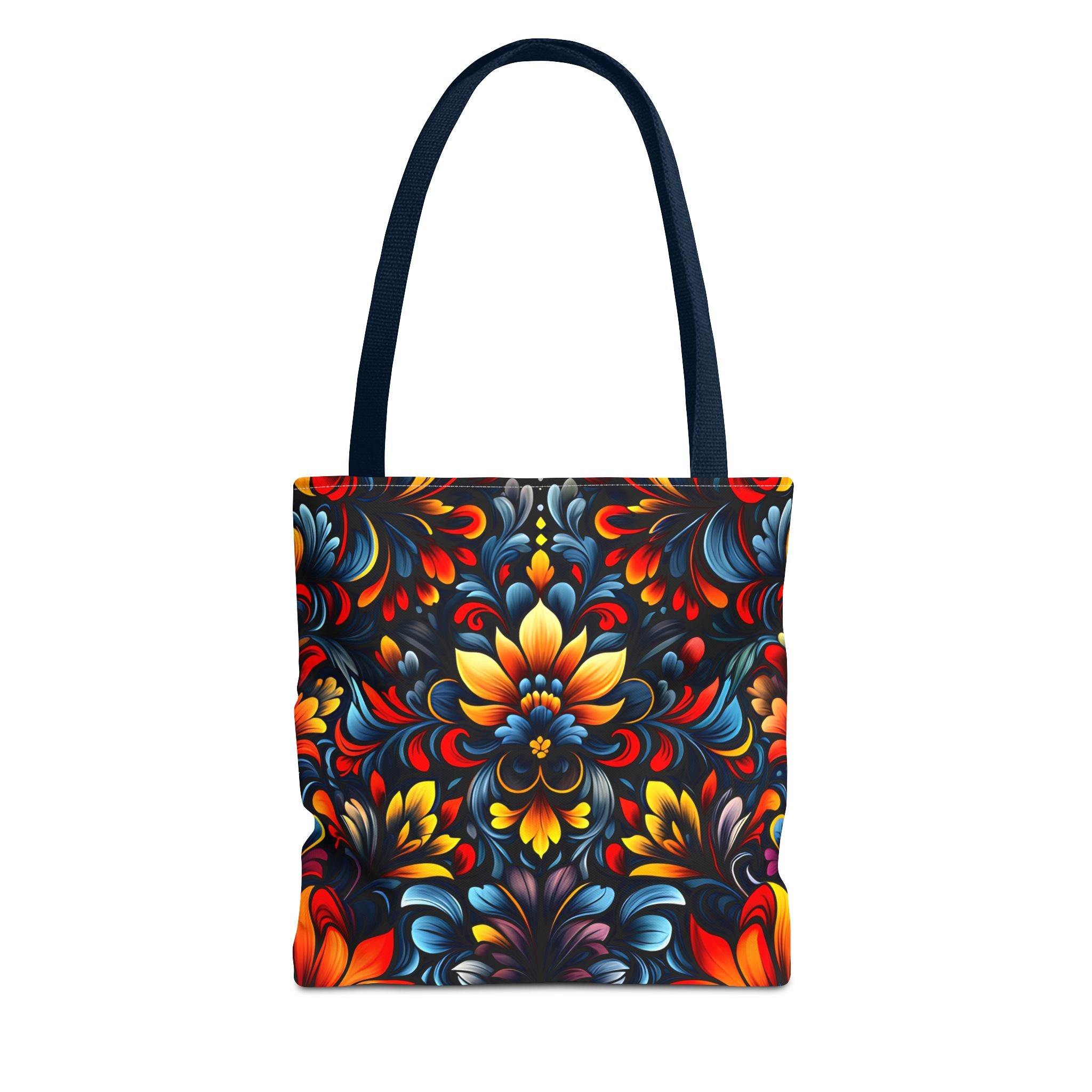 Vibrant Floral Tote Bag - Colorful Pattern for Everyday Use