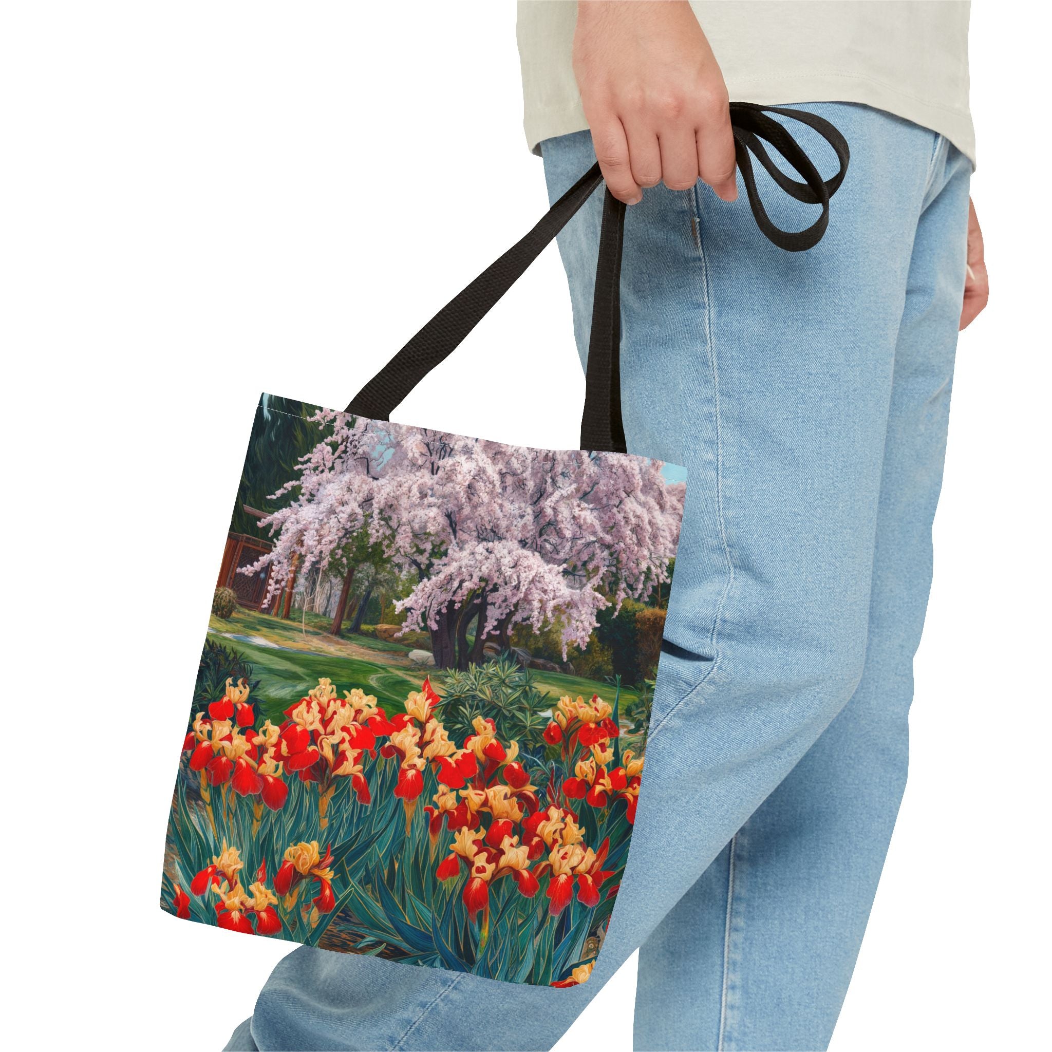 Nature-Inspired Floral Tote Bag - Perfect for Spring Celebrations