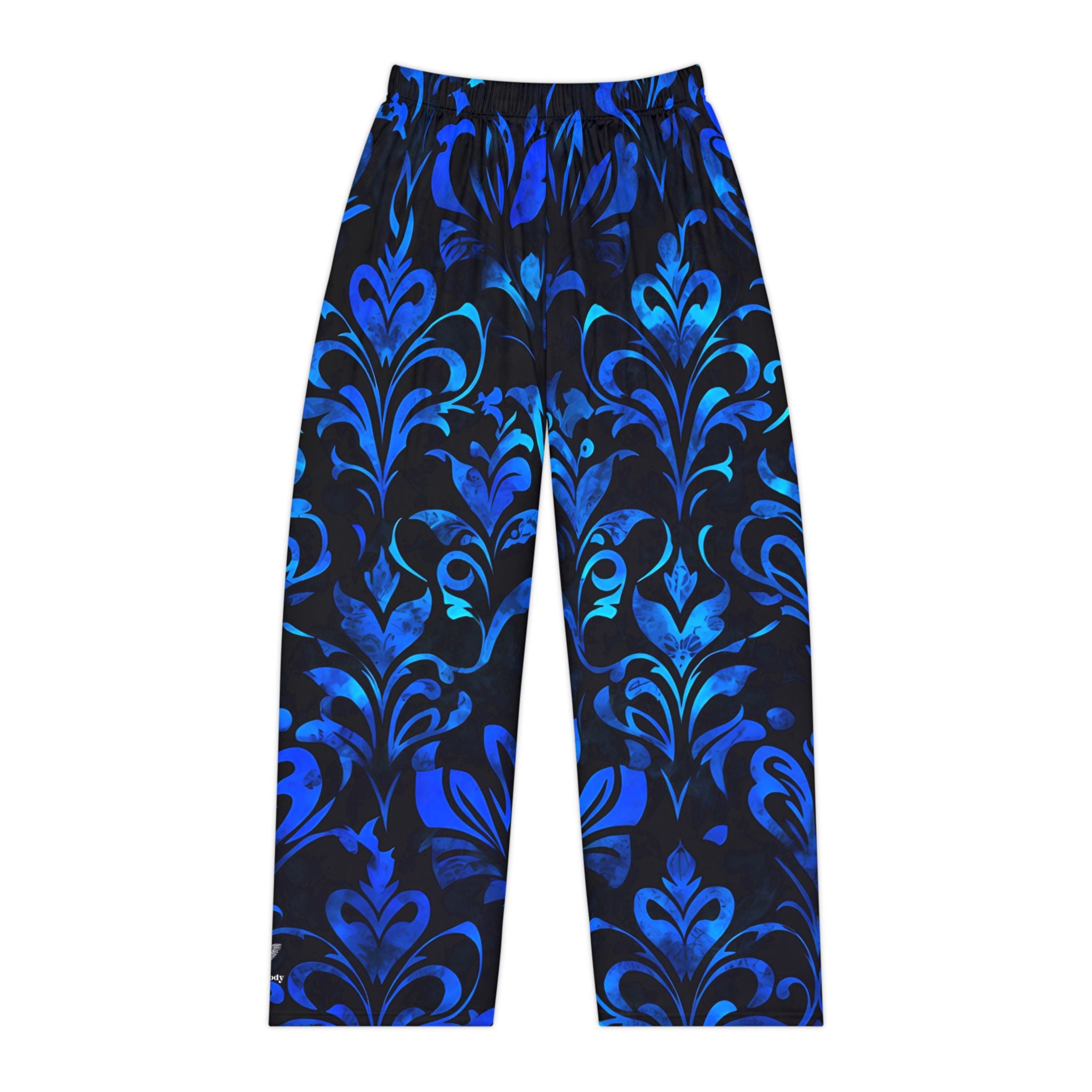 Women's Cozy Floral Pajama Pants - Blue Floral Design for Relaxation