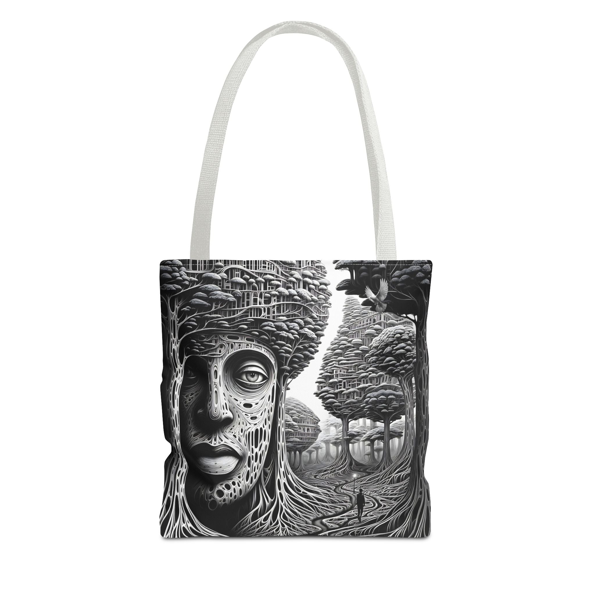 Elegant Crane Tote Bag - Artistic Nature Design for Daily Use and Celebrations