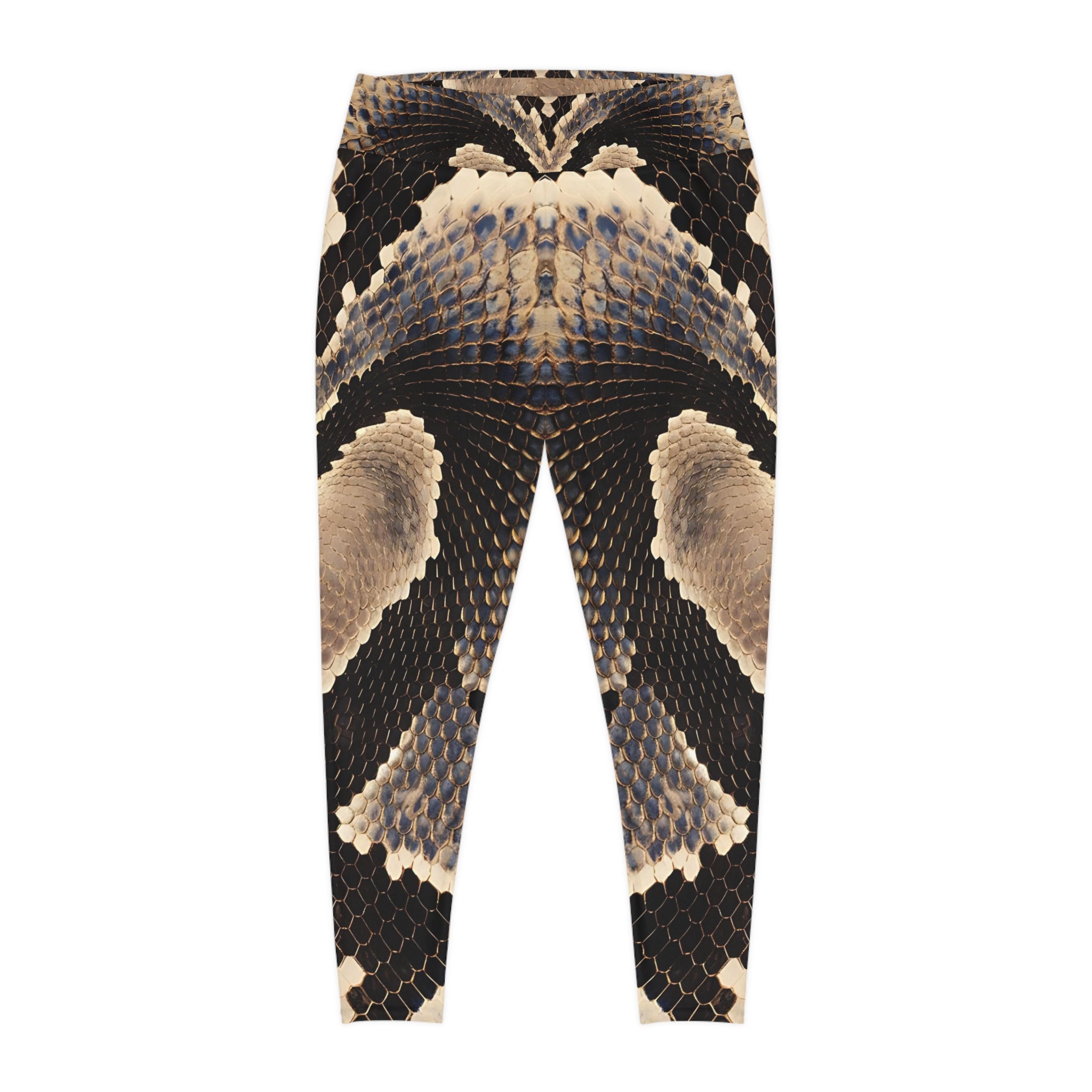 Stylish Plus Size Snake Print Leggings for Effortless Chic