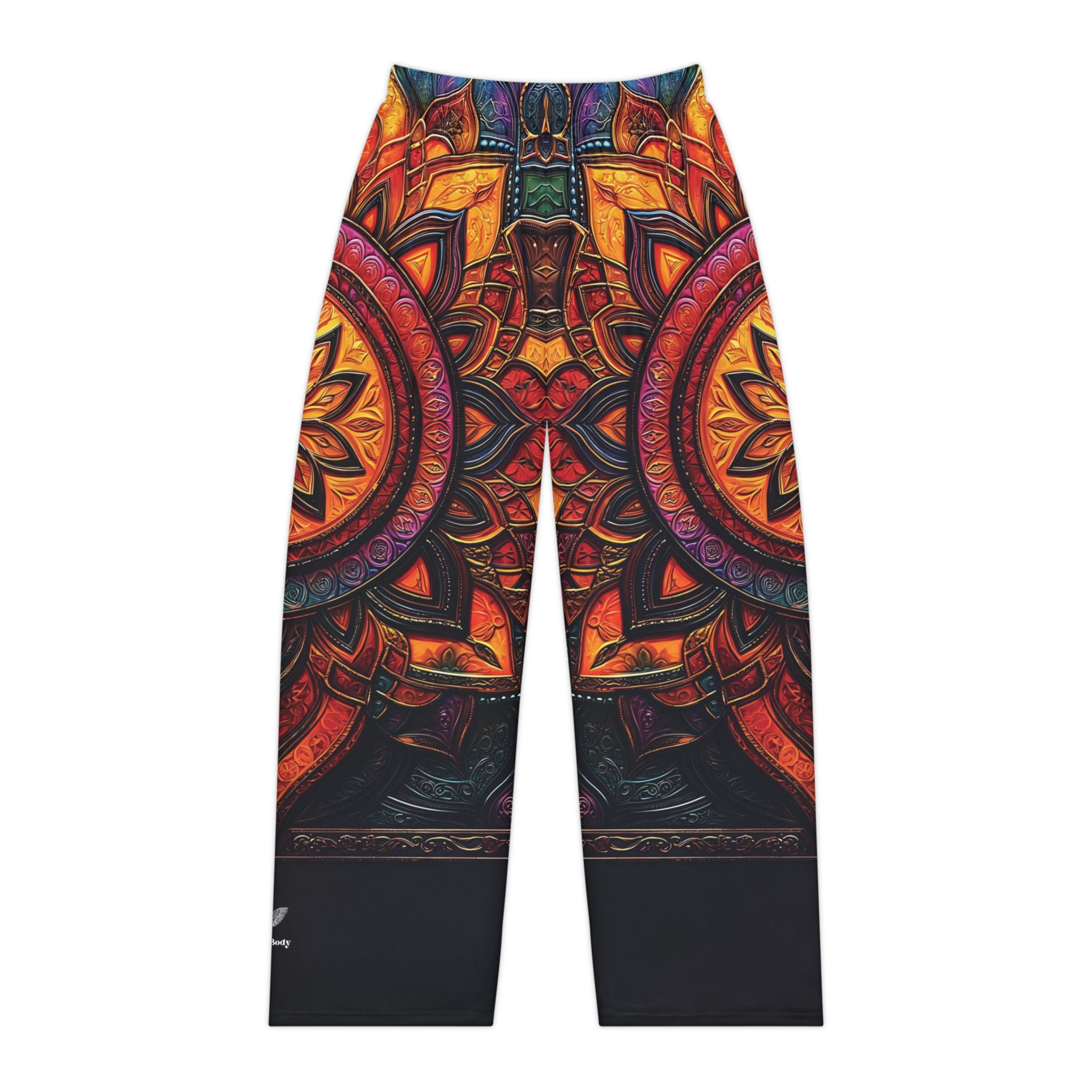 Bohemian Mandala Women's Pajama Pants - Vibrant Colorful Design for Cozy Nights