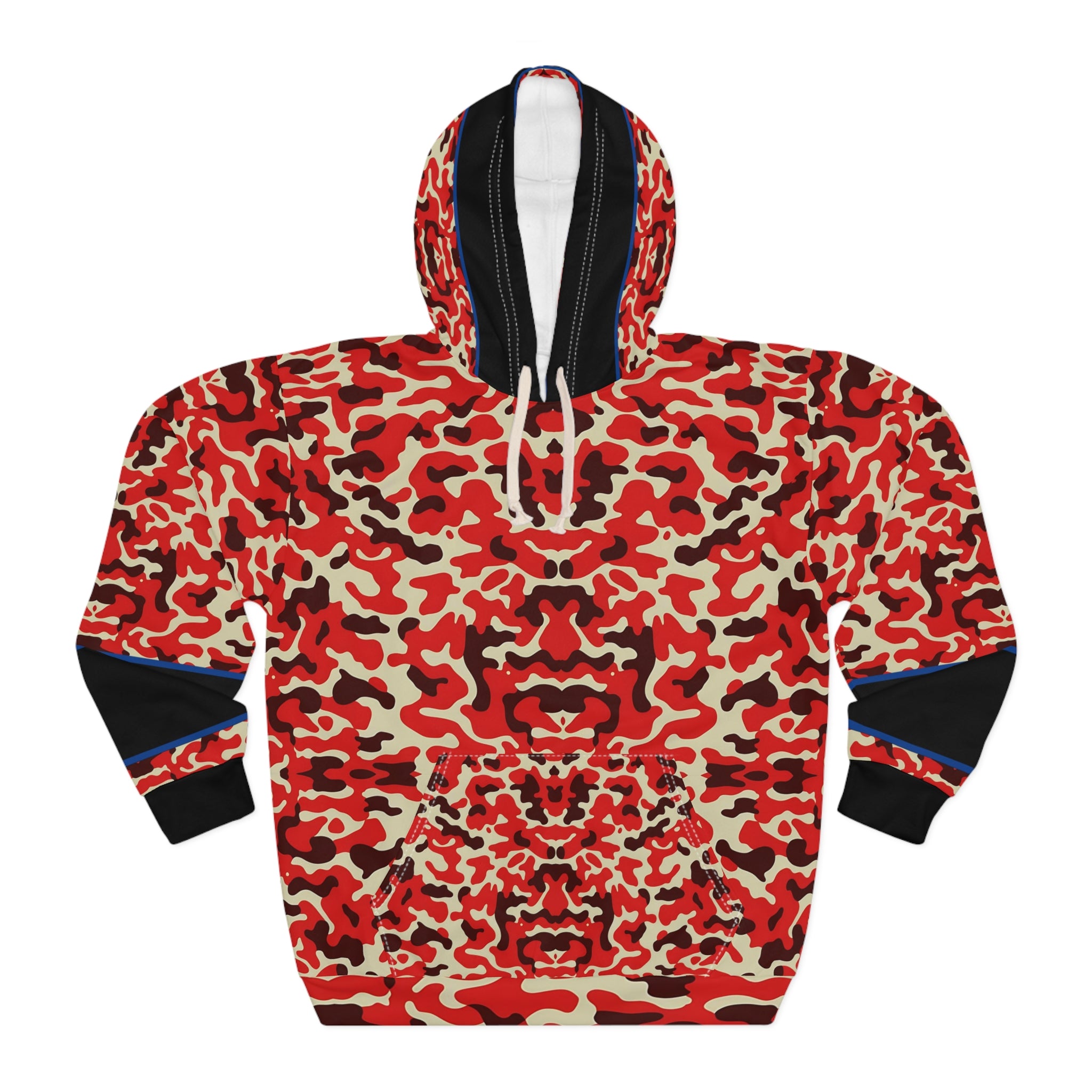 Vibrant Camo Unisex Pullover Hoodie - Warm and Stylish for Everyday Adventures