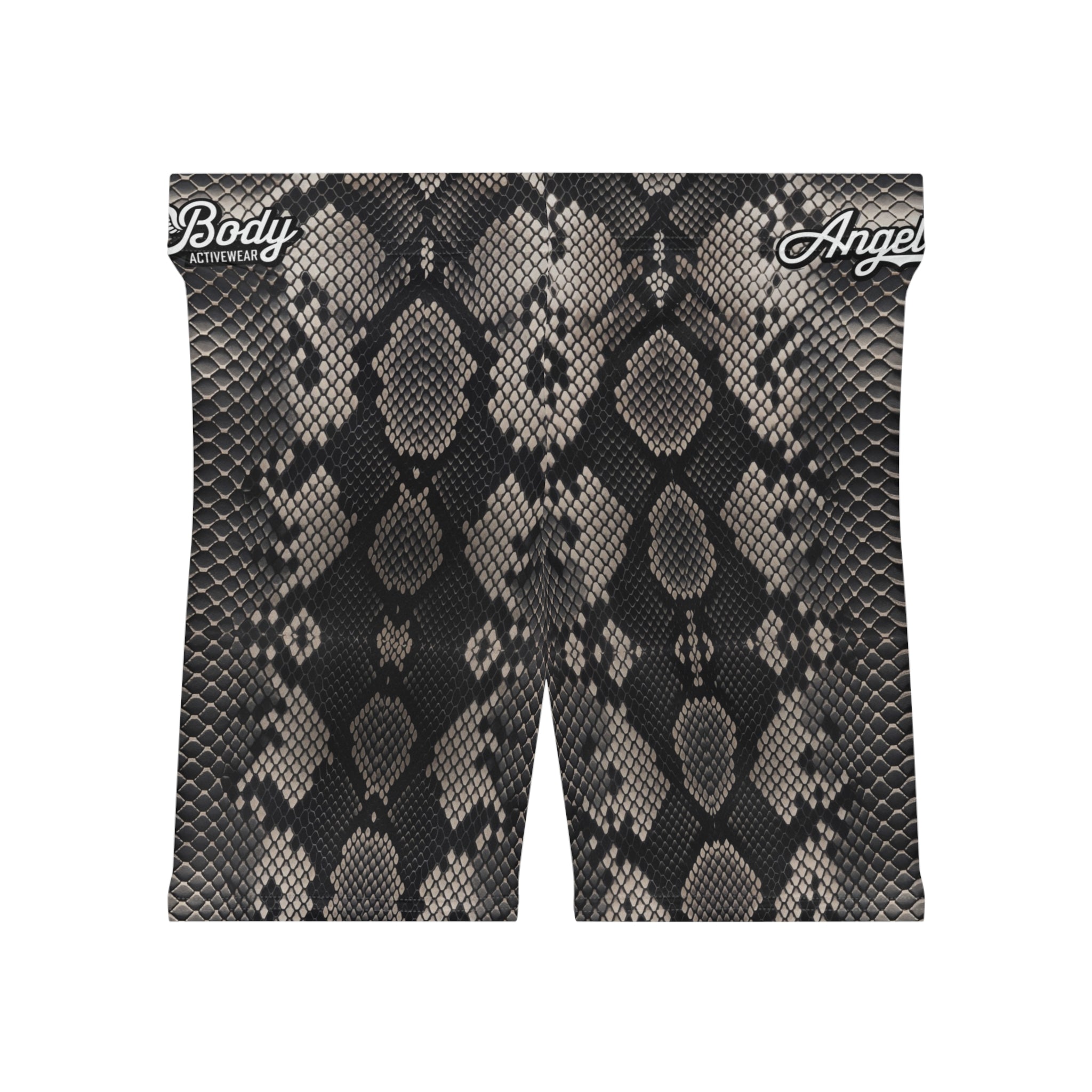 Women's Snake Print Biker Shorts | Stylish & Comfortable Activewear