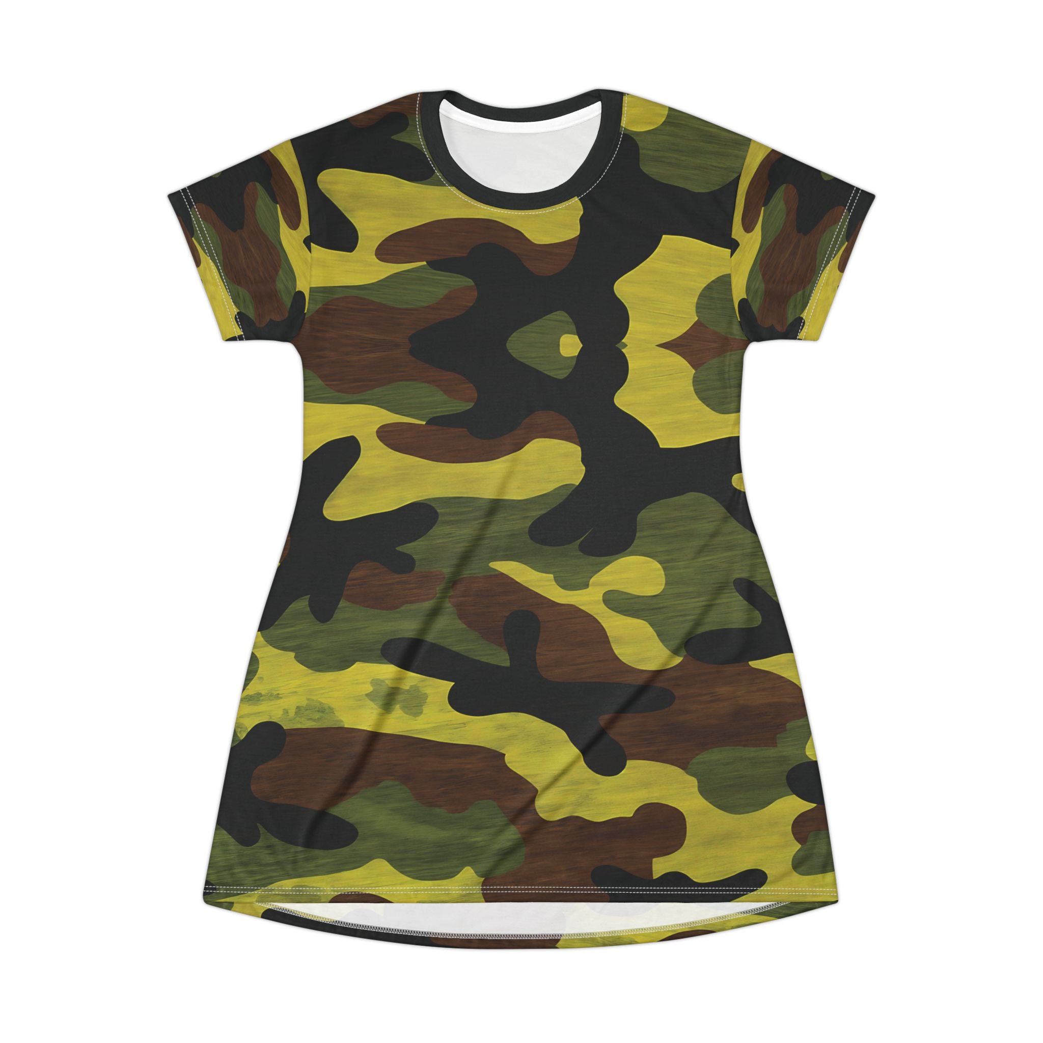 Camouflage T-Shirt Dress for Adventurous Styles