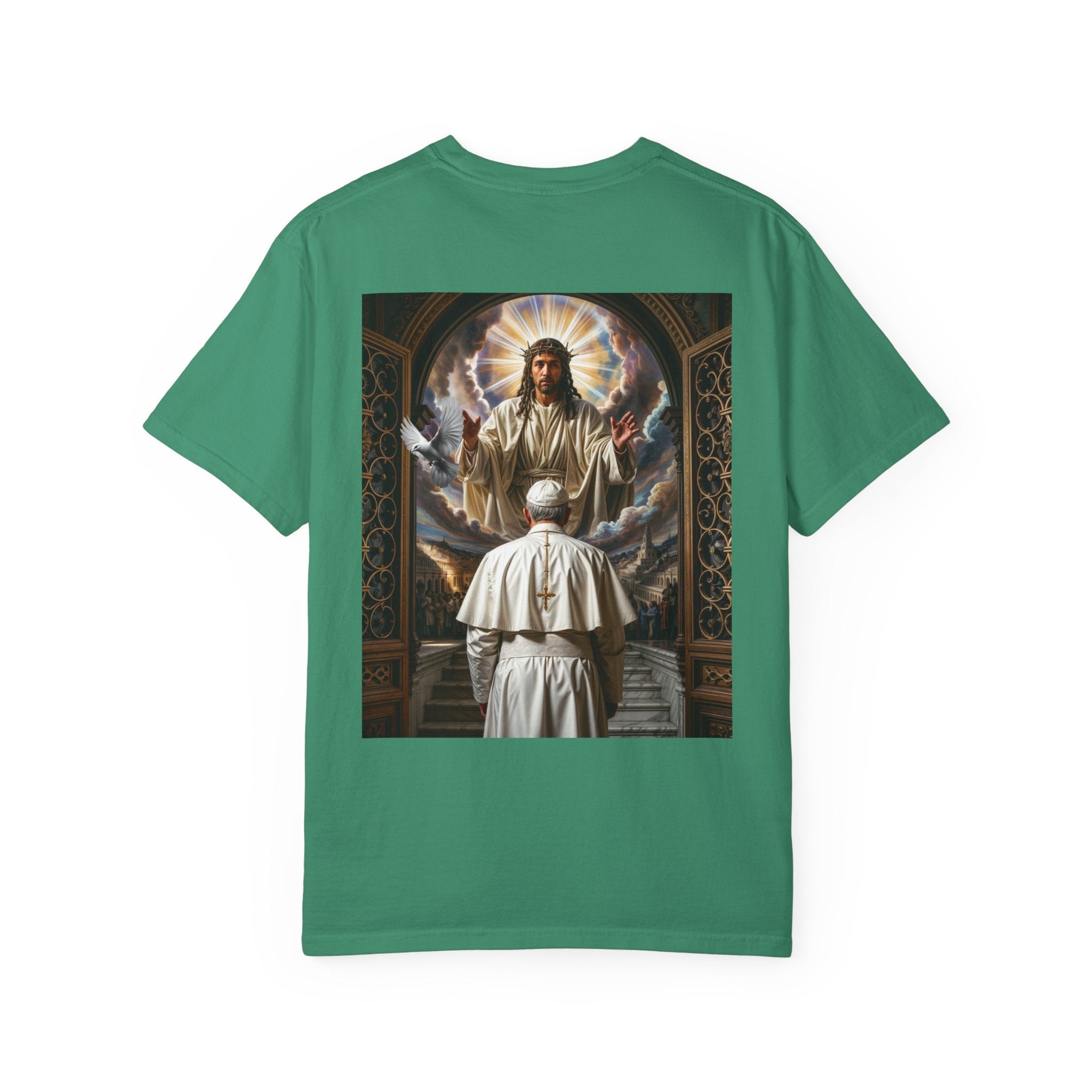 Religious Inspiration T-shirt - Jesus and Pope - Angel Body
