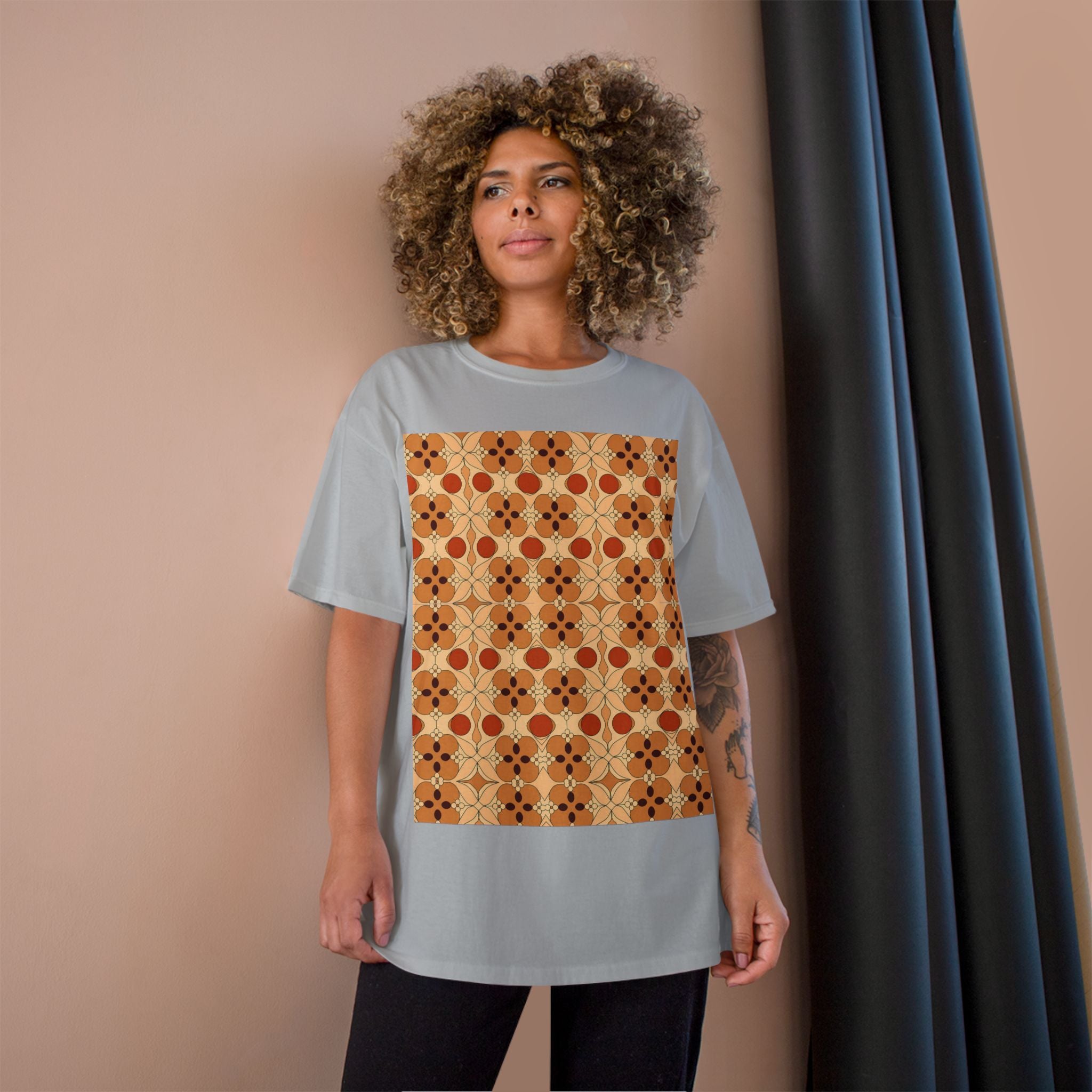 Retro Pattern T-Shirt - Stylish and Comfortable Tee