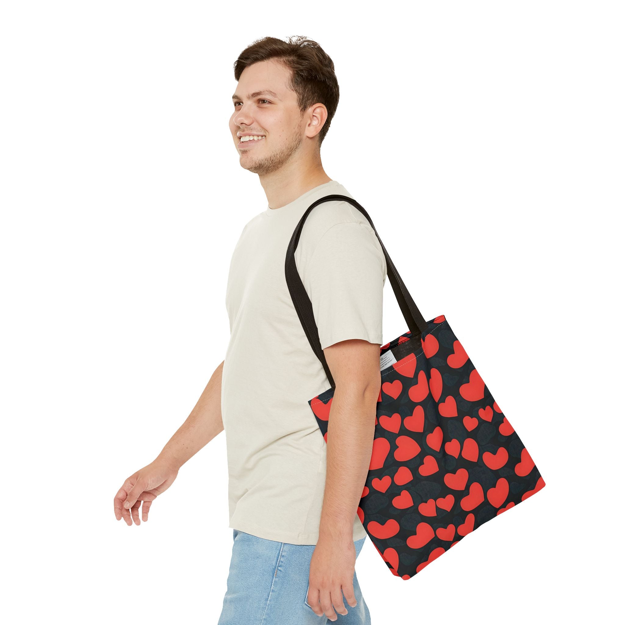 Heart Pattern Tote Bag - Fun Cute and Stylish