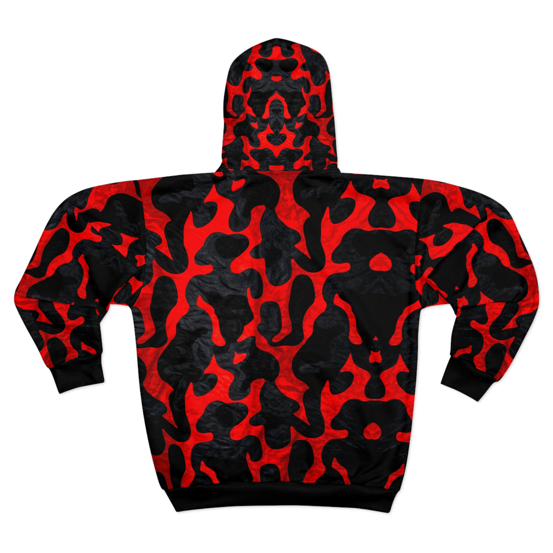 Stylish Camo style Black &amp; Red Hoodie