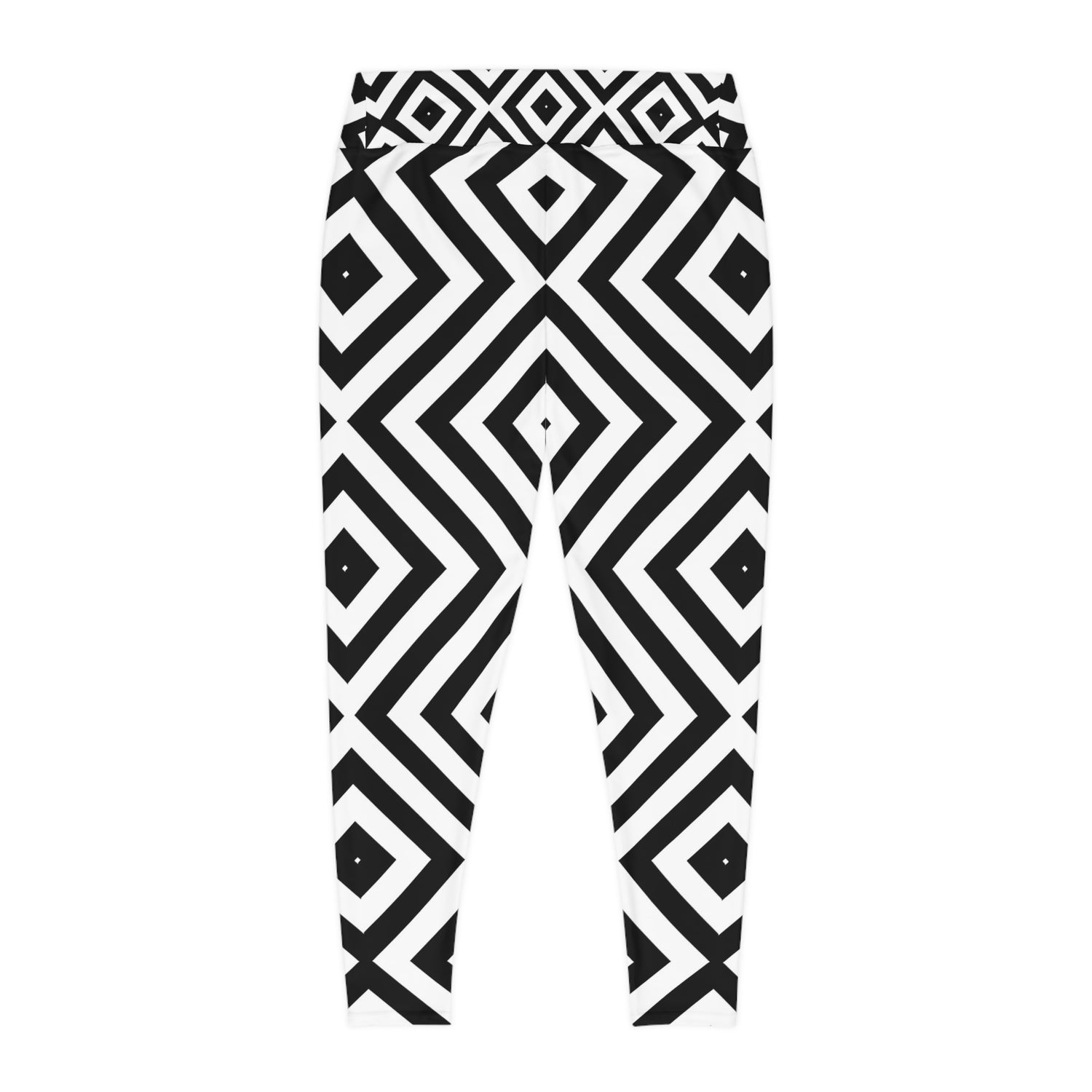 Chic Geometric Plus Size Leggings - Stylish Activewear for Everyday Comfort