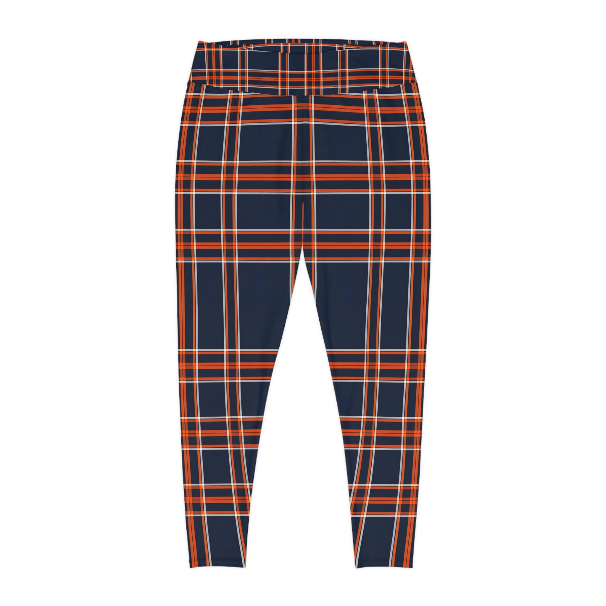 New Custom design Plus Size Plaid Leggings for Comfort & Style