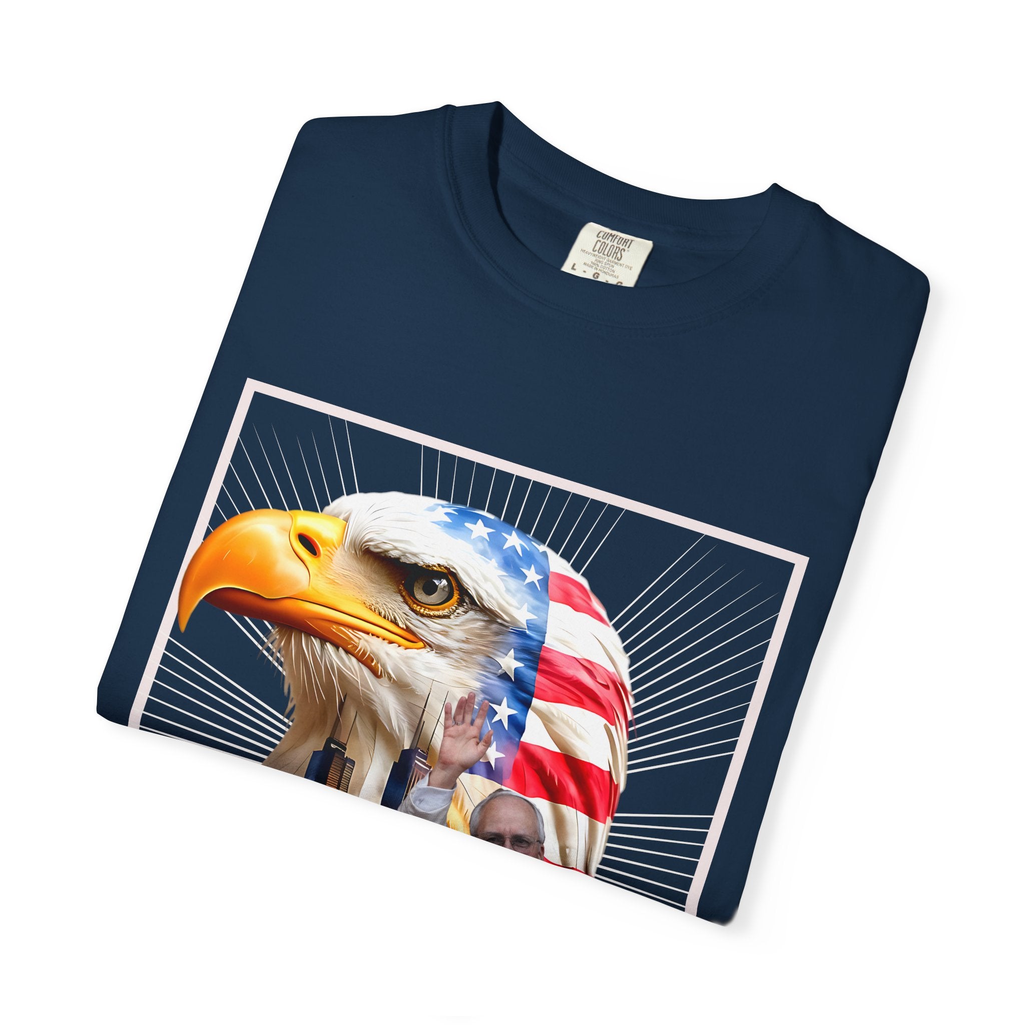 Patriotic Eagle Graphic Unisex T-Shirt - Chicago 2025 - Angel Body