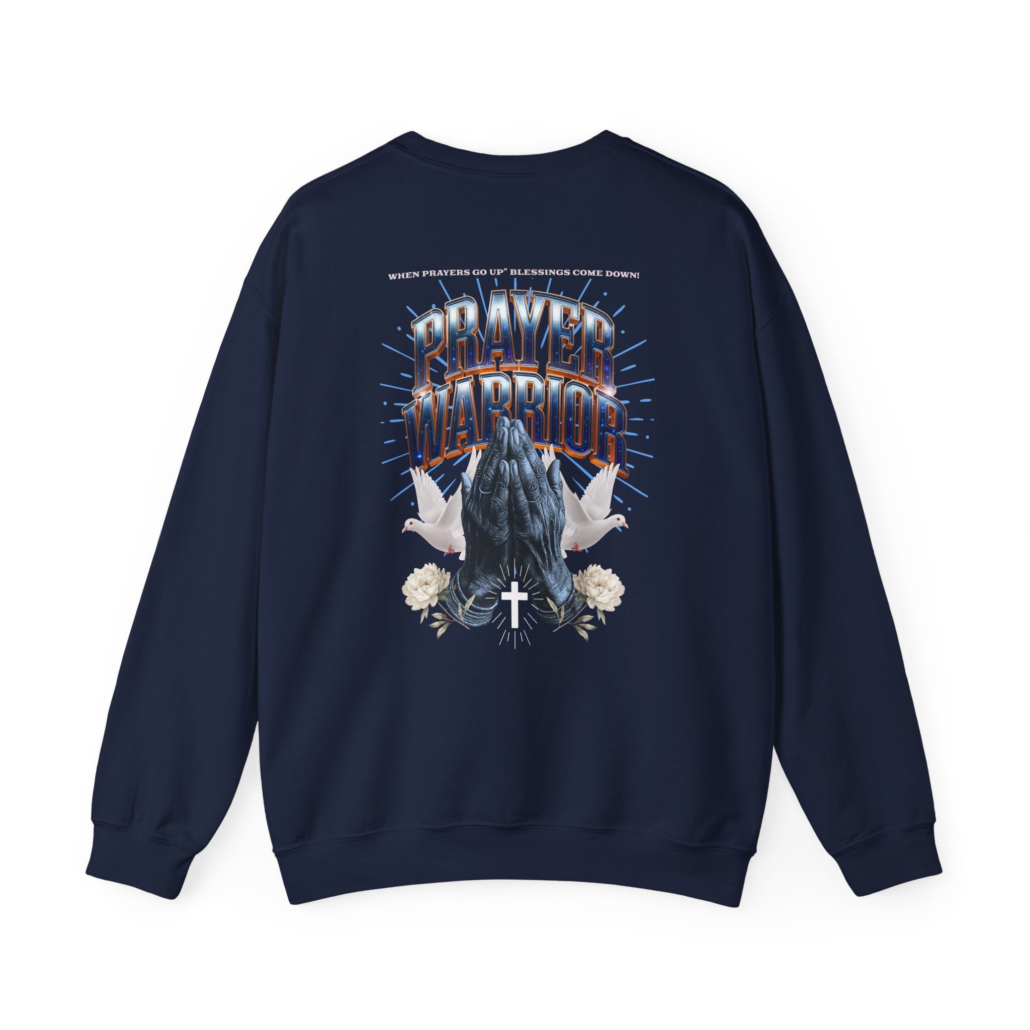 Prayer Warrior Crewneck Sweatshirt - Unisex Heavy Blend™ - Faith-Inspired Apparel