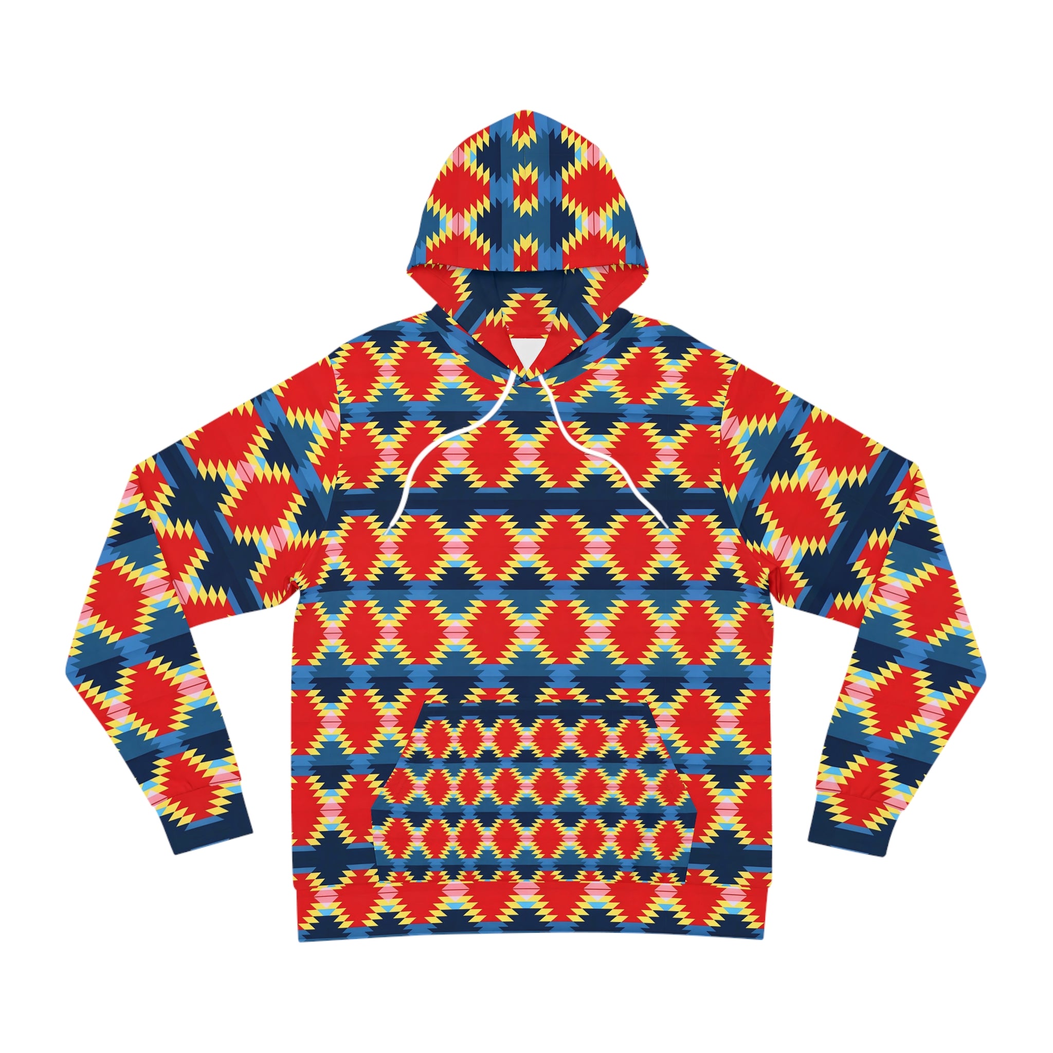 New Vibrant Unisex Tribal Pattern Hoodie - Cozy Fashion Statement