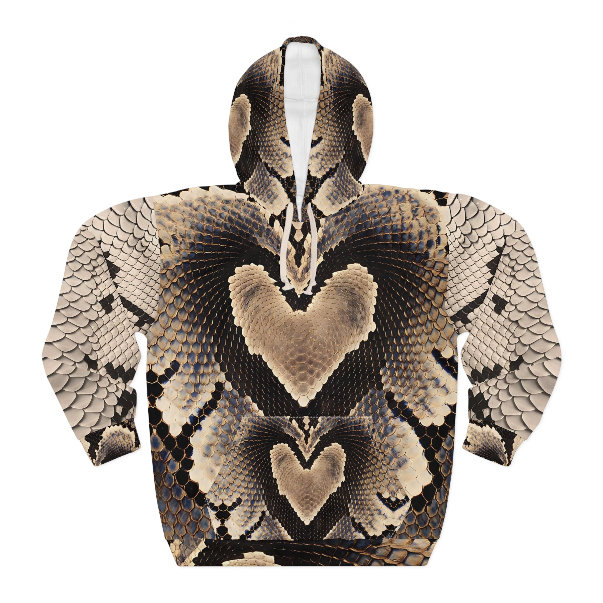 Python Skin Print Hoodie - Cozy and Stylish for Wildlife Lovers