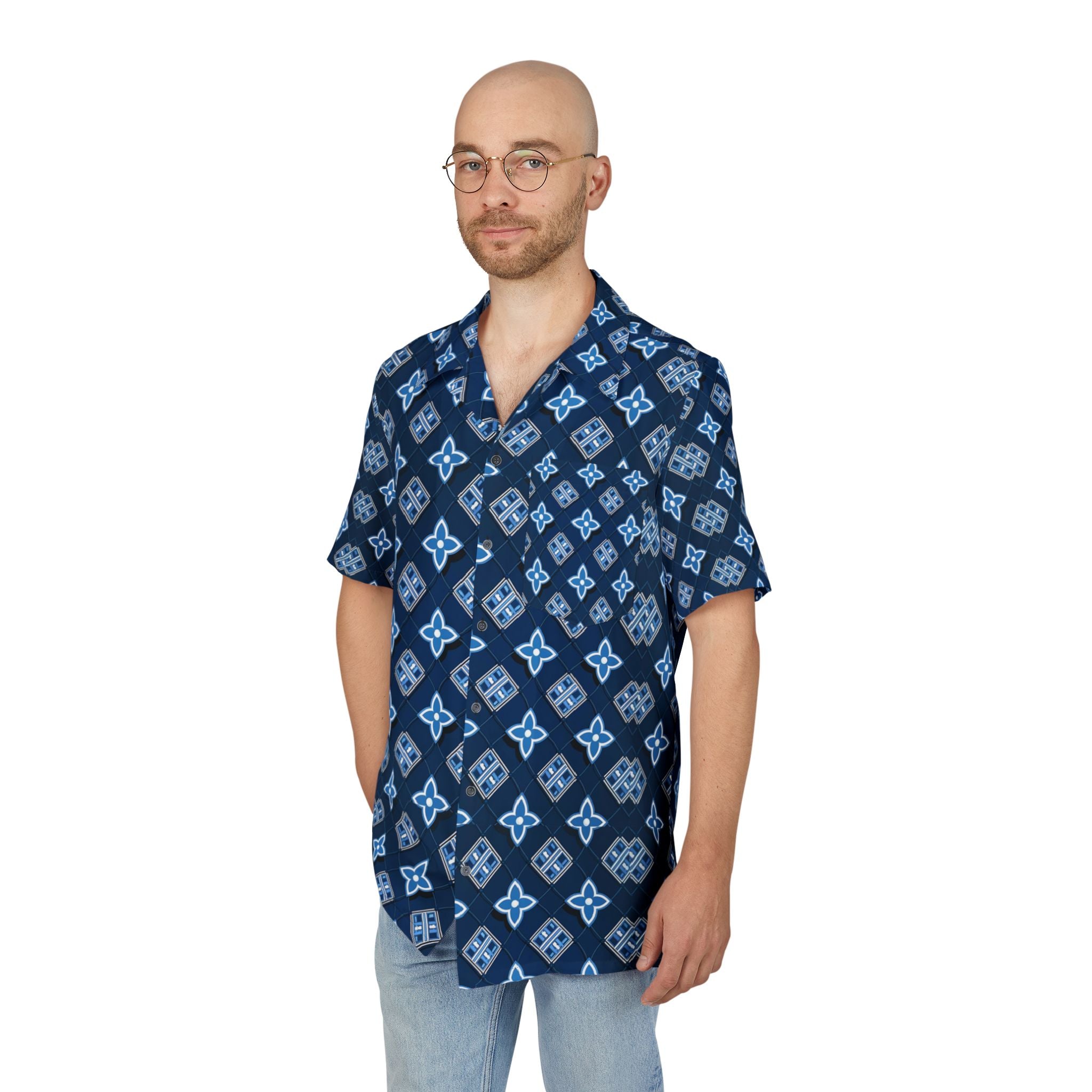 Tropical Vibes Unisex Hawaiian Button-Down Shirt - Perfect for Summer Adventures